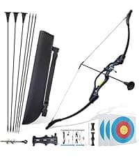 Archery Bows and Arrows Set for Adults, Recurve Bow Set for Adult Beginner & Youth, Takedown Hunting Bow and Arrow Set Outdoor, 30 40 Lbs Right Hand, Aluminum Alloy Bow Riser