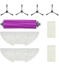 Eureka E20 Evo Plus Robot Vacuum and Mop Combo, 10,000Pa Suction Robot Vacuum Cleaner Bagless Self-Emptying Station, 45-Day Capacity Anti-Hair-Tangling Side Brush Mop Lifting App Control LiDAR Nav