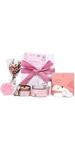 Spa Gifts for Women Bath and Body Gift Basket Mothers Day Gifts Coconut Lavender Home Spa Set Self Care Gift for Mom Sister Her Wife Birthday Gifts Spa Kit Care Package Thank You Gift