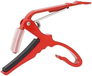 Red 6 String Guitar Capo Aluminum Alloy Trigger Capo For Acoustic Electric And Folk Guitars