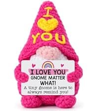 Funny Crochet Gnomes for Mother Mama Mommy Christmas Stocking Stuffers, Cute Mothers Day Gnome Gift from Son Kids, I Love You Mom Birthday Gifts from Daughter - Gifts for Mom Christmas B0F5HSJGL7