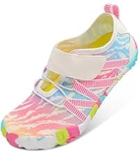 LeIsfIt Womens Wide Diabetic Shoes Adjustable Barefoot Walking Shoes Breathable Zero Drop Sneakers for Wide Width Arthritis Edema Feet