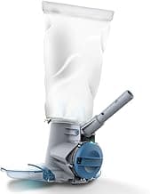 KOKIDO Rechargeable Heavy Duty Pool Leaf Vacuum Cleaner, Commercial Power Suction for Pool Closing, Standard and Fine Filter Bags, for Larger Leaves and Debris, Inground and Above Ground Pools XV910