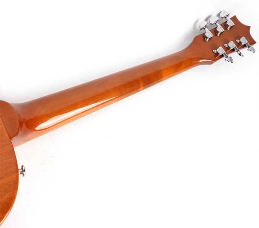 Fojill Solid Body Full Size 39 Inch LP Electric Guitar Roasted Canadian Maple Neck Fretboard Mahogany Body Stainless Frets