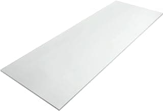 Amylove 1 Pack Polyurethane Foam 1/2" x 24" x 72" High Density Cushion Upholstery Foam Sheet for Seat Replacement DIY Projects Chairs Headboards Sofas Home (White)