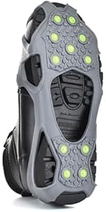 Winter Walking Low-Pro Ice Cleat, Heavy-Duty Industrial Grade Traction Aid for Walking on Snow and Ice (1 Pair)