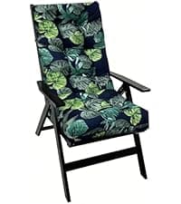 1 Pack Patio Chair Cushion, Rocking Chair Cushion Overstuffed Seat Back Cushion Pad for Outdoor Indoor, Navy Blue