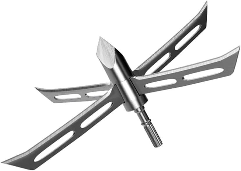 Archery Broadheads, 3PCS 4 Fixed Blade Turkey Hunting Broadheads 200Gr Arrowhead Stainless Steel Bow and Arrow Hunting Tips