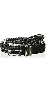 Perry Ellis Men's Portfolio Braided Leather Belt