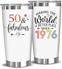 NewEleven 50th Birthday Gifts For Women - 50th Birthday Decorations For Women, Her, Wife, Girlfriend - Gift For Her Turning 50 Year Old - 20 Oz Tumbler B0DH7X6R1J