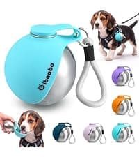 Feeding & Hydration | Travel Water Bowl | Portable Pet Dispenser | Dog Gifts | Puppy Essentials | for Hiking Camping Beach Cibaabo Dog Water Bottle Portable with Food Container & Filter for Travel B09F5ZYV7M