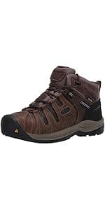 KEEN Utility Men's Lansing Mid Height Steel Toe Waterproof Work Boots