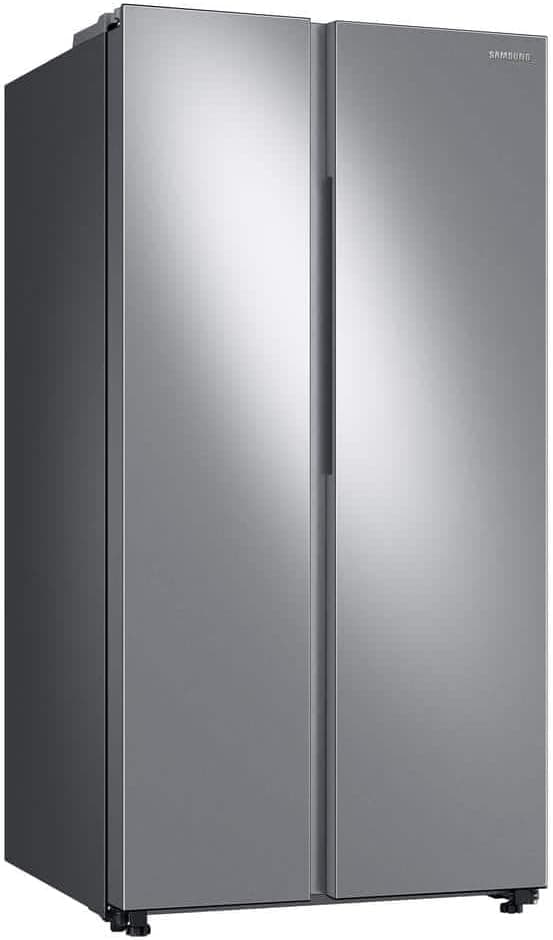 Samsung 28 cu. ft. Smart Side-by-Side Refrigerator with Large Capacity, Stainless Steel, RS28A500ASR/AA