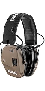 PROHEAR Electronic Ear Protection for Shooting with 4X Sound Amplification, Gun Range Hearing Protection Muffs, NRR 23dB Noise Reduction Headphones for Hunting, Pink