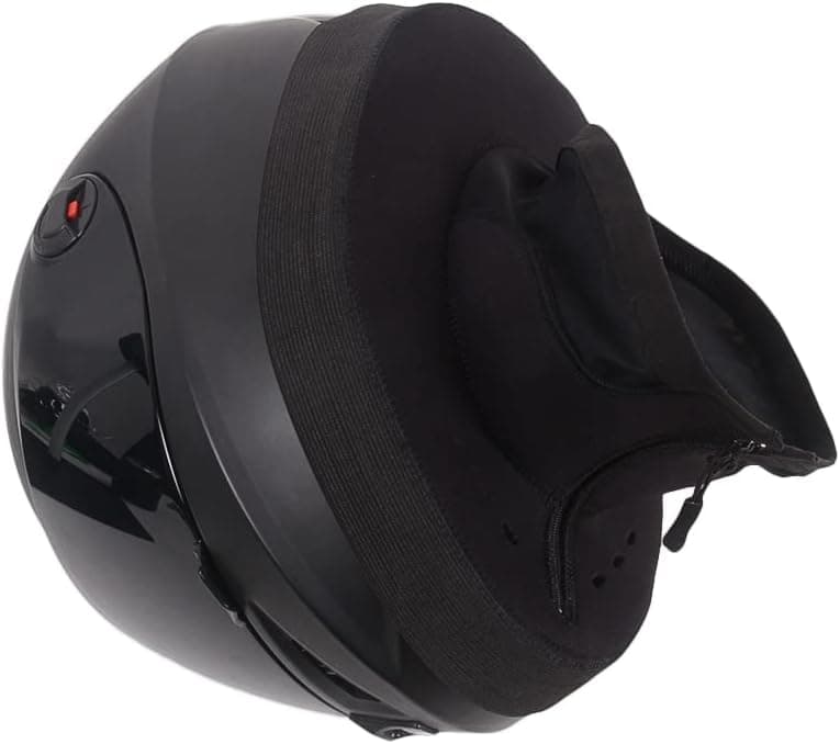 MOTO4U Motorcycle Helmet Skirt Wrap-Around Helmet Bib Wind & Rain Bib Helmet Warm Bib Detachable Long Type