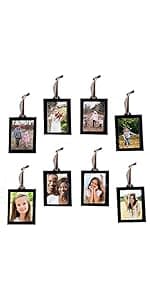Klikel Family Tree Picture Frame Stand with 6 Hanging Photo Picture Frames - Medium Metal Tree 12 X 11 - Holds 6 Ornamental 2x3 Frames