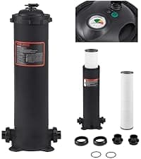 VEVOR 2025 Pro Cartridge Pool Filter Tank & Element for Above Ground & Inground Pools, Large 520-525Sq. Ft Cleaner System Compatible W/Pumps 1 to 3 HP| Up to 15311 GPH |for Pools Up to 122490 Gallons