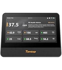 Temtop CO2 Monitor Indoor air Quality Monitor Portable CO2 Meter, CO2, Temperature, Humidity Home, Office or School