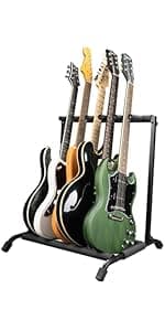 Rok-It Gator Multi Guitar Stand Rack with Folding Design, Holds up to 10 Electric or Acoustic Guitars (RI-GTR-RACK10)
