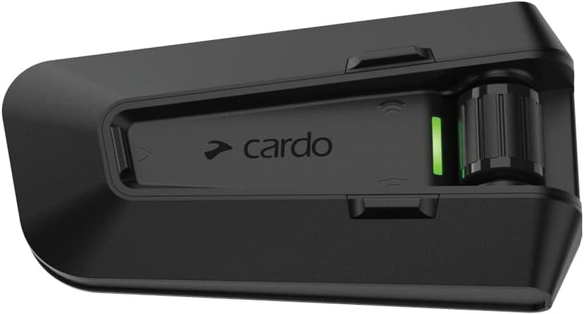 Cardo PACKTALK PRO Motorcycle Helmet Communication System Intercom, Crash Detection, Auto On/Off, Air Mount, 45mm Speakers, Single Pack