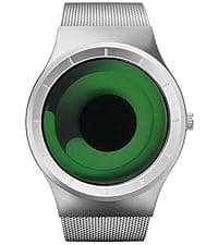 MASTOP Watches for Men Fashion Creative Liquid Movement Original Design Starry Sky Vortex Watch Men Steel Mesh Men's Watch Clock Round Unique Wristwatch Minimalist Gradient Color