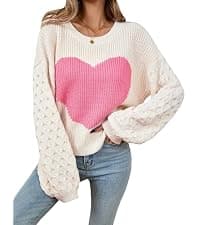 Soft Knit Long Sleeve Cardigans, Winter Fall Clothes, Dressy Casual Office Work Teacher Outfits Oversized Long Cardigan Sweaters for Women Cute Heart Fall Coats Outfits B0G574VFVG