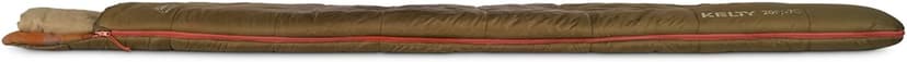 Kelty Wayback Flannel Lined Sleeping Bag, Built in Blanket, Traditional Rectangle Shape, Organic Flannel Cotton Liner, Dual Locking Slide Zips