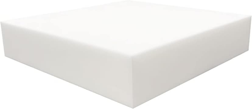 FOAMYFOAM High Density 4 inch Thick, 24 inch Wide, 24 inch Long Upholstery Foam, Cushion Replacement
