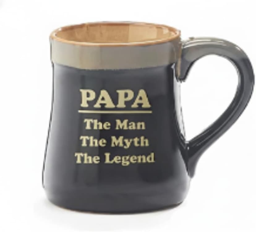 burton+BURTON 18oz Papa Mug, The Man The Myth The Legend Ceramic Coffee Cup in Decorative Gift Box B06XPHVHZG