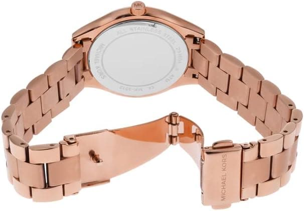 Michael Kors Slim Runway Women's Watch, Stainless Steel Bracelet Watch for Women