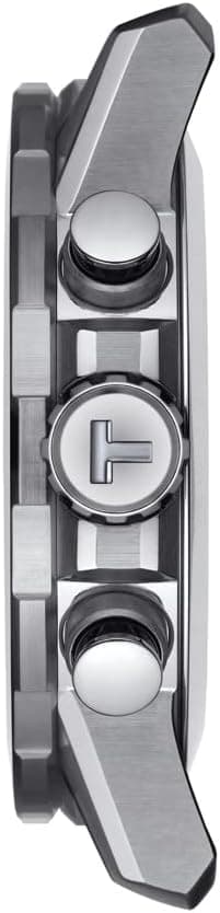 Tissot Mens Supersport Chrono 316L Stainless Steel case Swiss Quartz Watch, Blue, Black, Textile, 22 (T1256171705103)