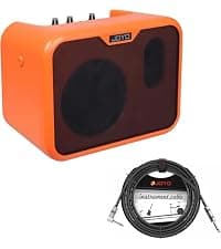 JOYO Mini Amp 5W Portable Plug in Practice Electric Amp Bluetooth Rechargeable Combo Guitar Amplifier Built-in 4 Effects Clean, Overdrive, Distortion, Reverb (JA-05G) B0CNRGCG3Z