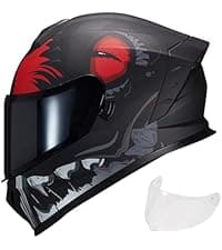 Full Face Motorcycle Helmet WS-607 DOT Approved Motorbike Racing Street Bike Helmets for Adults with Visor