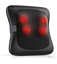 Nekteck Shiatsu Neck Massager for Pain Relief Deep Tissue with Heat, 3D Kneading Massage Pillow Back Shoulder Massagerfor Body Muscle, Plug-in Use for Home Office Car, Gifts for Mom Dad Him Her