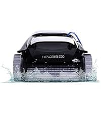 Dolphin E10 Automatic Robotic Pool Vacuum Cleaner, Active Scrubber Brush, Top Load Filters Access
