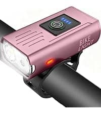Victoper Bike Light, High Lumens Super Bright Bicycle Lite, 6 Modes USB Rechargeable Bike Headlight Set, Waterproof Safety Bike Frontlight for Road, Mountain, Night Riding B0B4JCX6YN