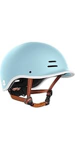 Retrospec Lennon Adult Bike Helmet with LED Safety Light Adjustable Dial & Removable Visor - Adjustable Bicycle Cycling Helmet for Men & Women