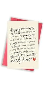 Funny Birthday Card for Wife from Husband, Best Gift for My Wife Birthday, Happy Wife Birthday Gift Ideas for Her, Sweet Birthday Card for Women Her Girlfriend B0DDBDZVLZ
