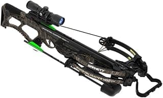Barnett Whitetail Hunter Crossbow, with 4x32mm Multi-Reticle Scope, 2 Arrows, Lightweight Quiver