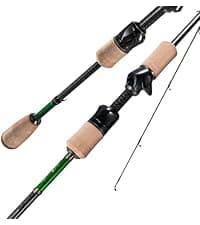 HANDING Pioneer Bass Fishing Rod Versatile Spinning & Casting Rod with Medium Power Moderate Fast Action EVA Handle for Largemouth Smallmouth Walleye