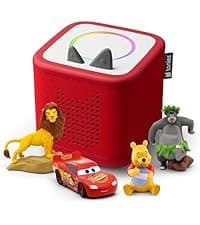 Toniebox 2 My First Farm Bundle for Kids 1+ with Soft and Squeezable Cow, Horse, and Pig - Sunset Red B0FJ2ZY48J