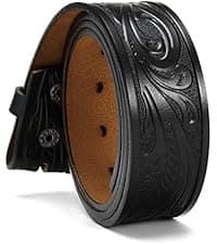 CHAOREN Mens Belts Leather - 35mm Genuine Leather Belt for Jeans - Men Gift for Casual Dress