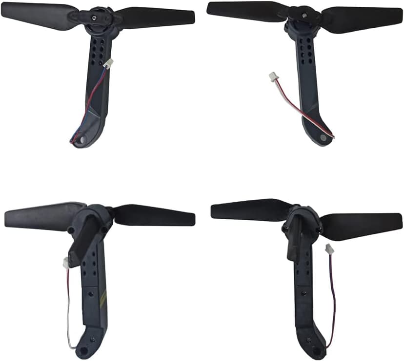 RC Quadcopter Spare Parts Axis Drone Arms with Propellers FPV Racing Drone Arms Comaptible with E58/L800/JY019/S168 RC Hobby, 4pcs Included