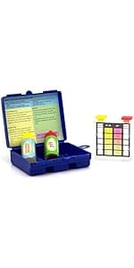 WWD POOL Swimming Pool Spa Water Chemical Test Kit for Chlorine and Ph Test (2 Way Test Kit)