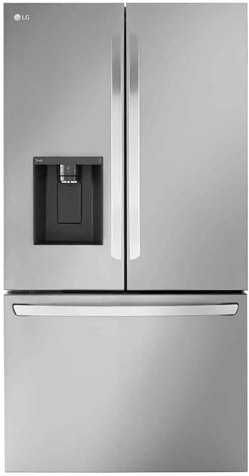 LG 36 Inch Counter-Depth MAX™ Smart French Door Refrigerator with 26 cu.ft. Capacity, WiFi Enabled, ThinQ Technology, Dual Ice Maker, Slim SpacePlus® Ice System