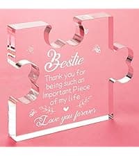 Funnli Gifts for Men Boys Acrylic Plaque - Fathers Day Christmas Birthday Gifts for Brother 3.35 x 2.76 Inch Desk Decorations - Brother Son Nephew Grandson Graduation Gifts from Sister