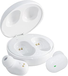 Sluoch Wireless Earbuds for Kids,Bluetooth Headphones for Small Ears Women Man Adults,25hrs Playtime Built in Mic Earphones Premium Deep Bass in Ear Headset for School Sport Gym (White)