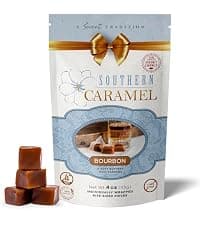 Soft Buttery Gourmet Caramel Candy Infused with Smooth, Top-Shelf Bourbon, Gluten Free, No Corn Syrup, Gift Ready Pieces Southern Caramel Bourbon Caramels, Handcrafted, 4 oz (Pack of 1) B0F3JVKW34