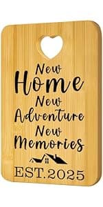 Friend Kitchen Gift Bamboo Cutting Board Decorative Unique Birthday Present Xmas Charcuterie Boards for Friends Christmas Wooden Cheese Board Thanksgiving Friendship Gifts Chopping Board