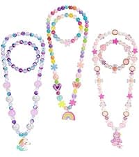 PinkSheep Little Girl Jewel Rings in Box, Adjustable, No Duplication, Girl Pretend Play and Dress Up Rings (24 Lovely Ring)